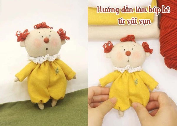 Làm búp bê từ vải vụn